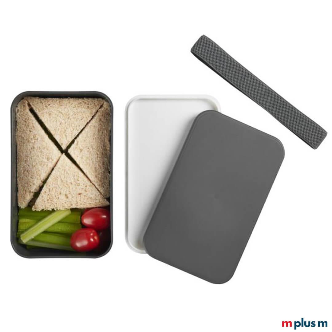 Die 'Miyo' Lunchbox hat viel Platz für Essen unterwegs. Nachhaltiges Werbegeschenk aus Europa
