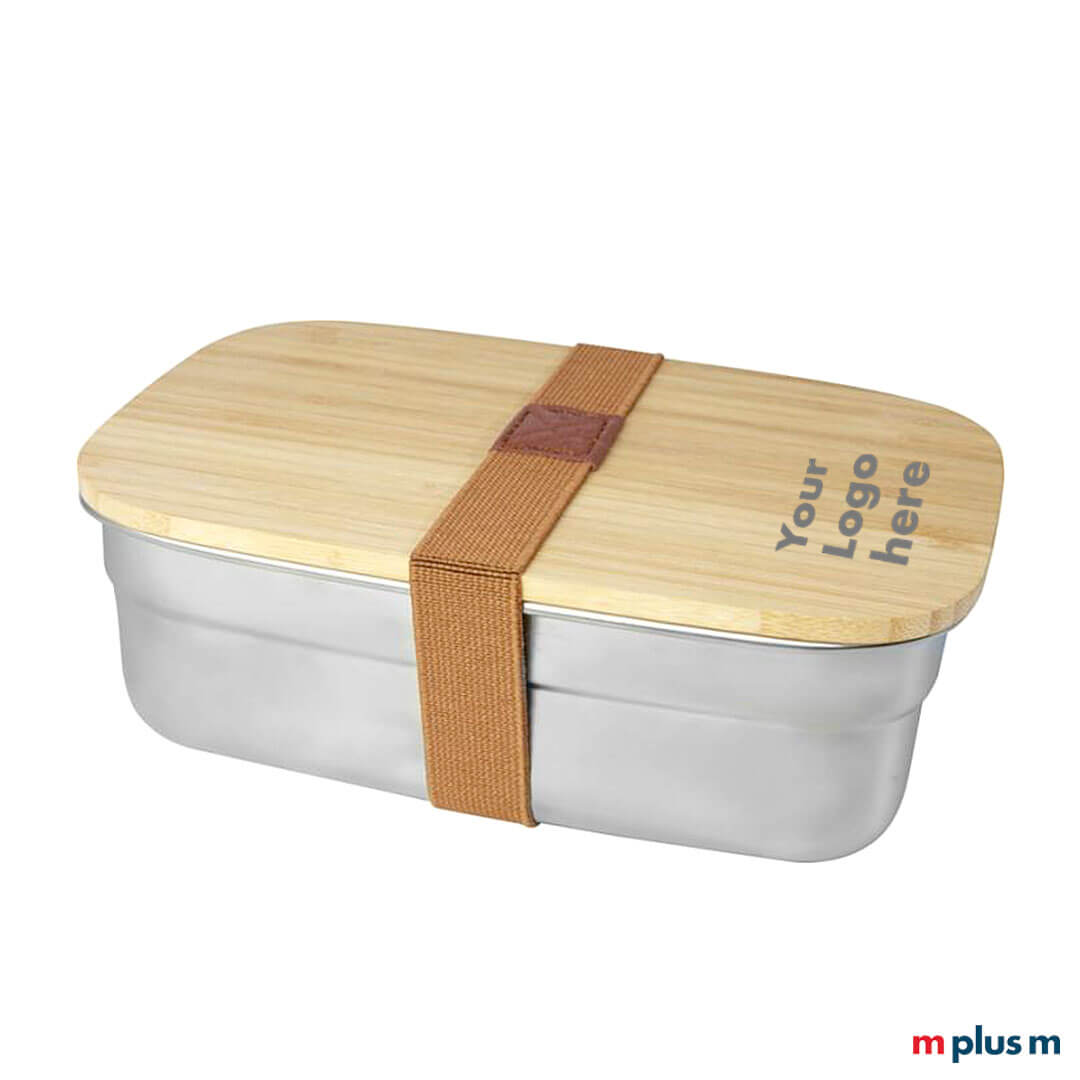 Unsere 'Panda' Brotdose ist aus Edelstahl und Bambusholz. Die Dose hat einen Silikon Dichtring und ein Gummiband für extra Sicherheit