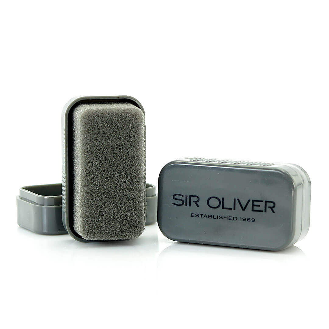 Schuhpflege Schwamm mit Logodruck