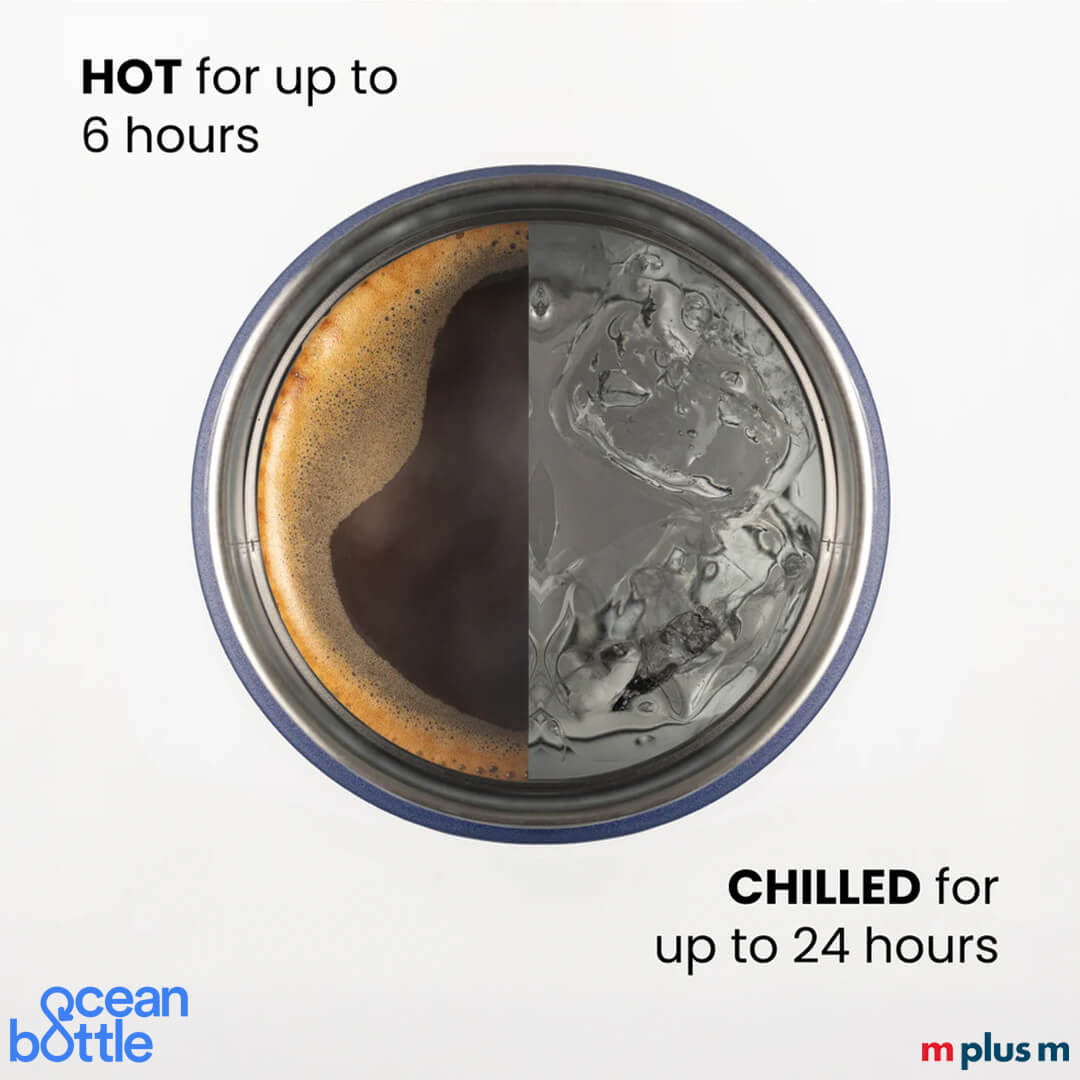 Hochwertige Ocean Bottle Isolierflasche hält Getränke 6 Stunden warm und 24 kalt