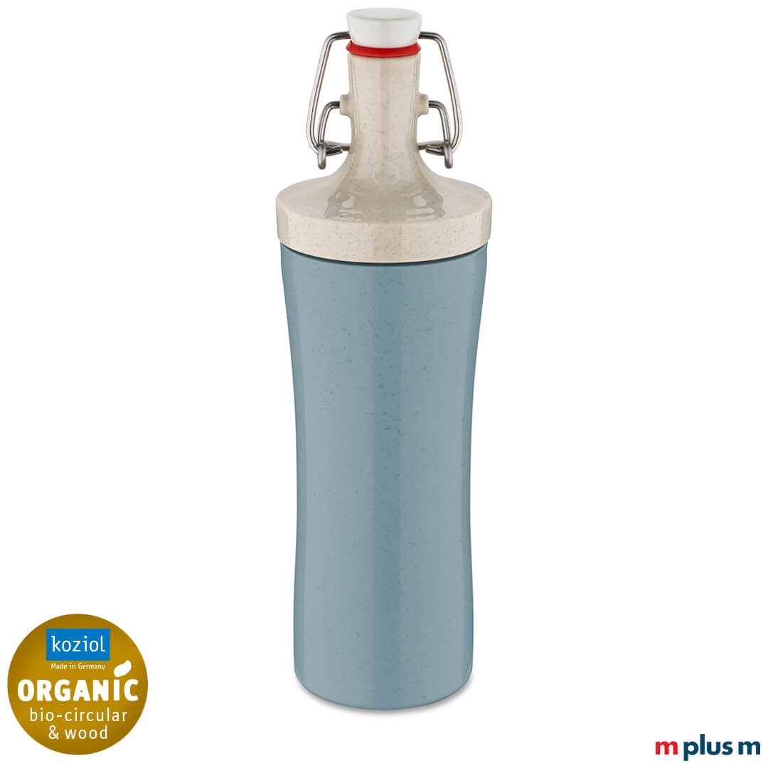 Koziol Plopp Trinkflasche in Blau als Werbemittel