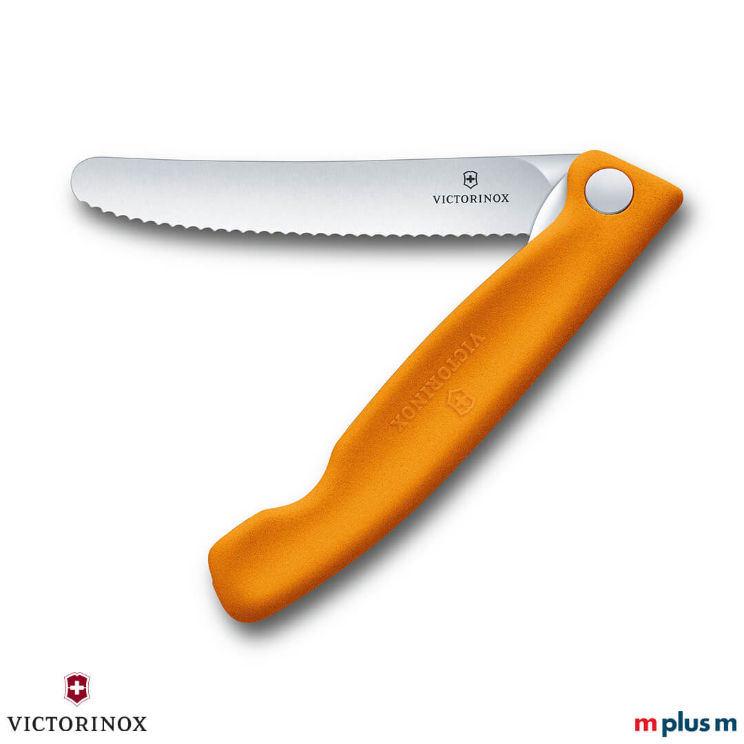 Klappbares Tomatenmesser in Orange