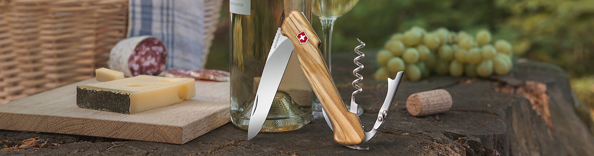 Victorinox 'Wine Master Wood' Messer mit Logo gravieren - Banner 