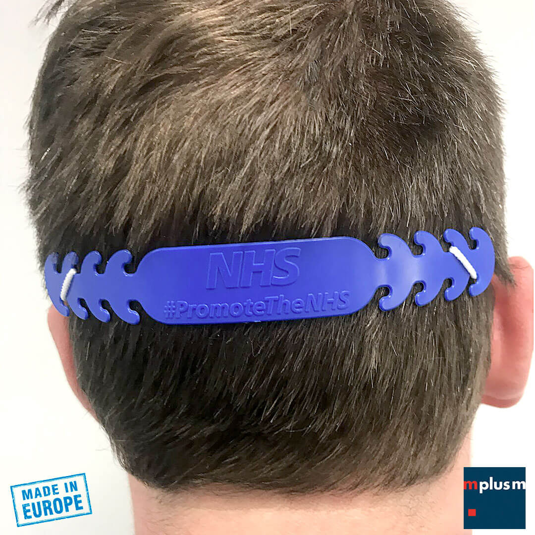 Mundschutz, Gesichtsschutz, Gesichtsmaske oder Community Maske mit Logo bedrucken? Ohrenschlaufen ganz leicht auf die richtige Größe einstellen? Das klappt mit dem Mundschutz-Halter Clever Clip.