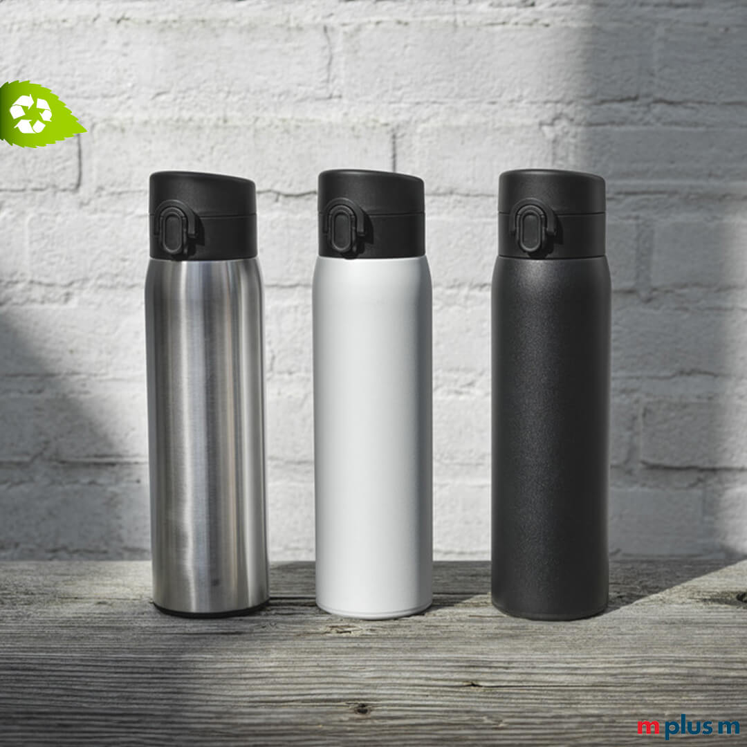 Thermosflasche in mehreren Farben bedruckbar