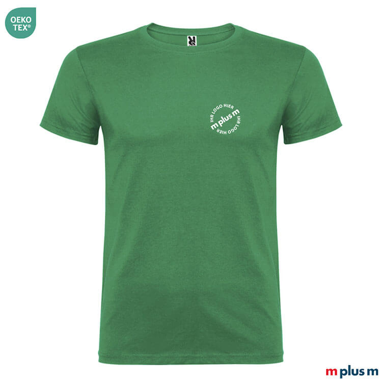 Grünes Roly T-Shirt – OEKO-TEX®, preiswert & EXPRESS mit Logo bedrucken