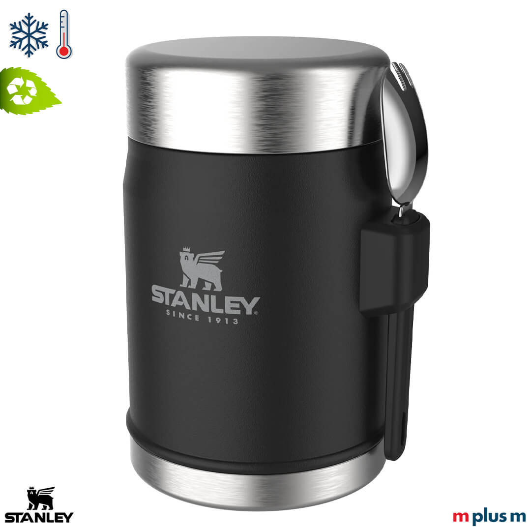 Robuster Stanley Thermobehälter in Schwarz – mit Logo und schneller Lieferung