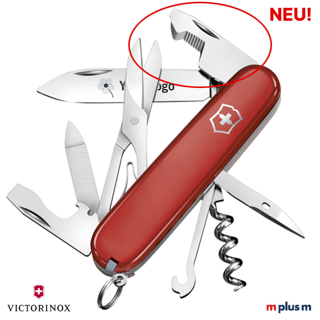 Jetzt neu: Victorinox Companion, das erste Schweizer Taschenmesser mit Paketöffner Klinge. Als Werbeartikel ab 30 Stück mit Logo zu bedrucken