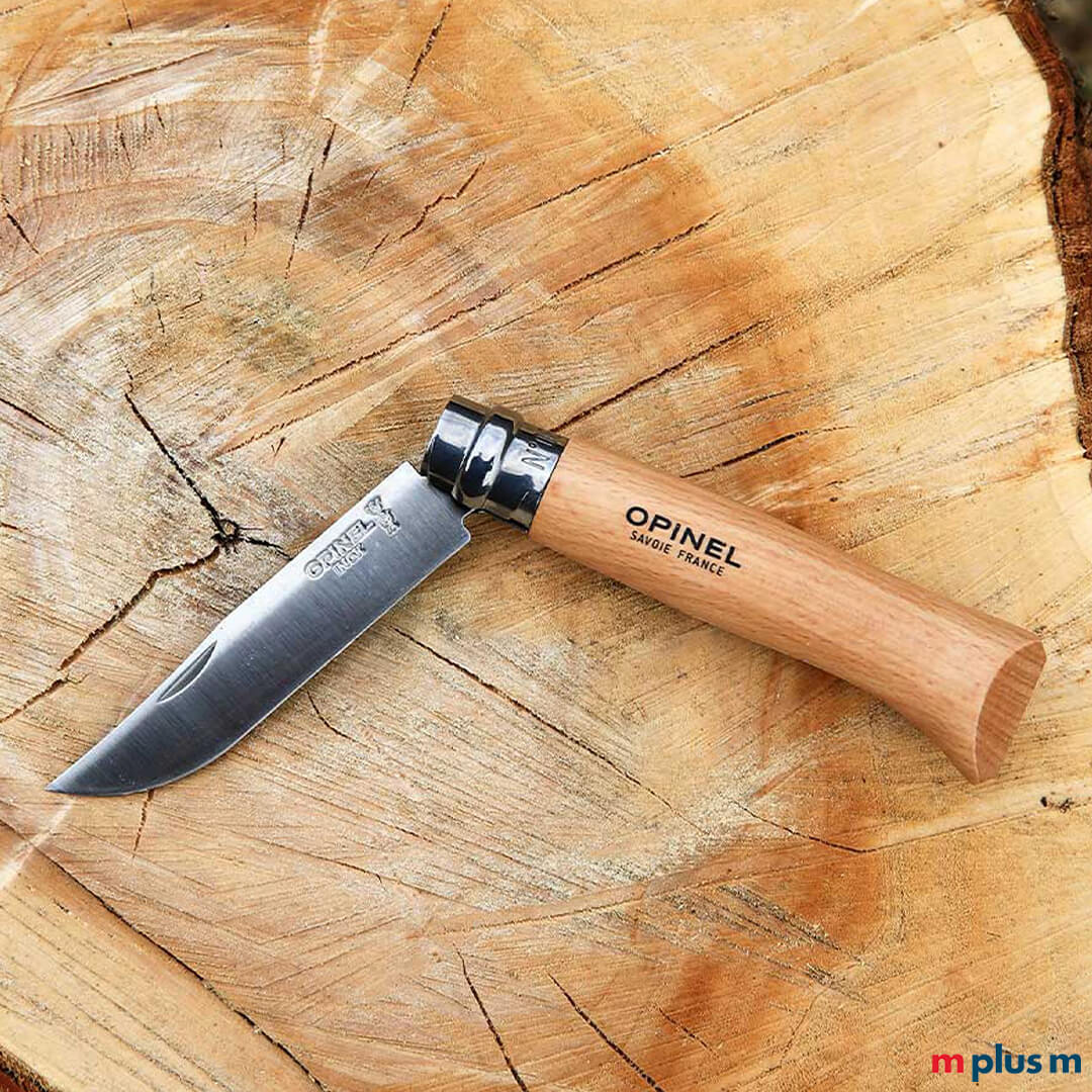 Nachhaltiges Holz Taschenmesser von Opinel mit Gravur