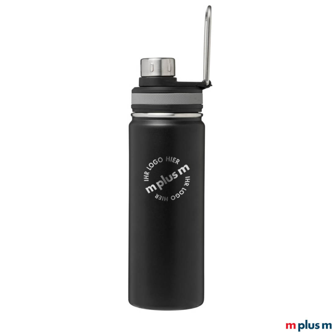 Thermosflasche als Werbeartikel mit Lasergravur indidivuell gestalten