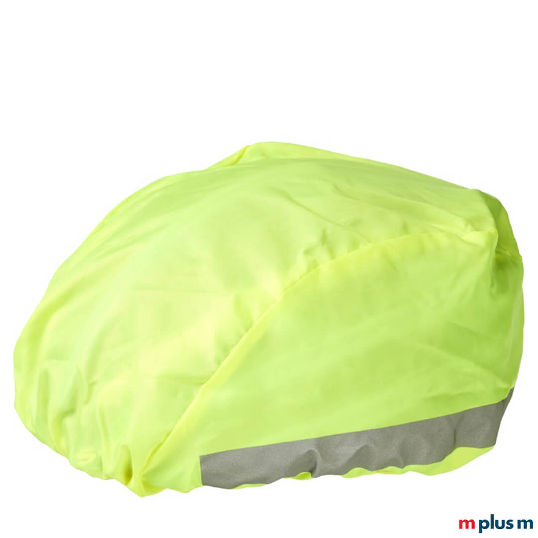 Helmüberzug 'Andre' – reflektierend, in Signalfarbe Gelb, mit Logo bedruckbar, EXPRESS-Versand