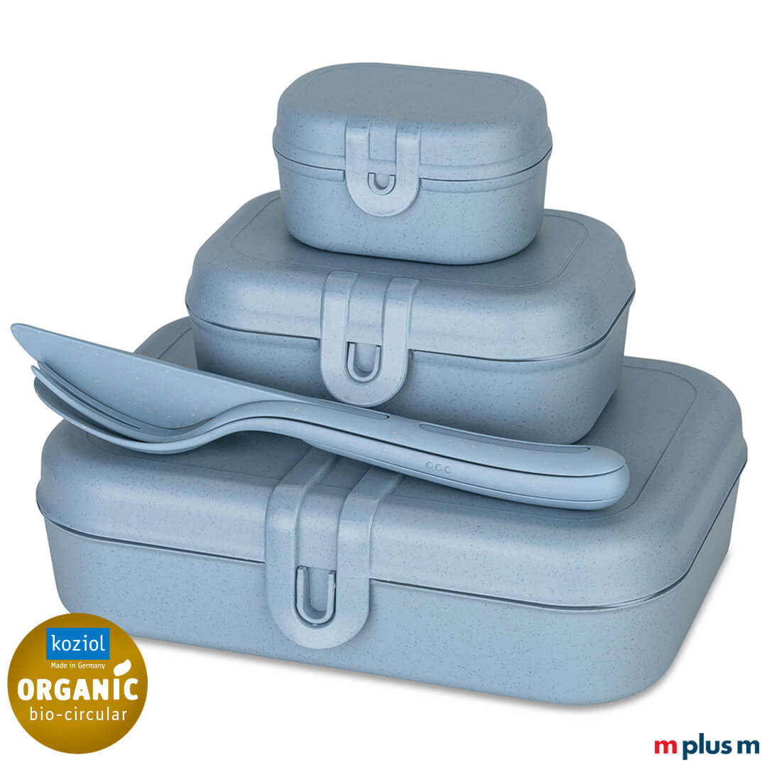 Koziol Pascal Ready Lunchbox Set in der Farbe Blau