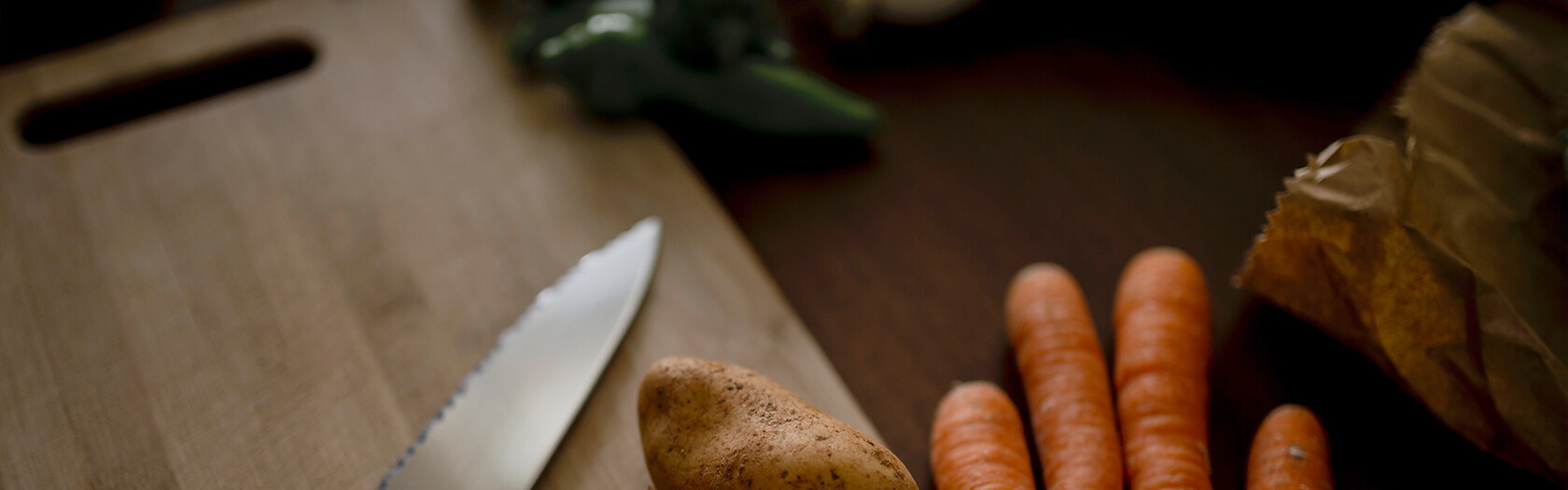 'Olivia' Bambus Schneidebrett - Banner 