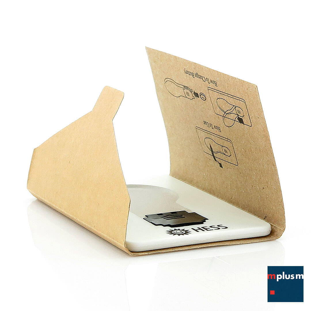 Flatlite in einer Papp-Verpackung.