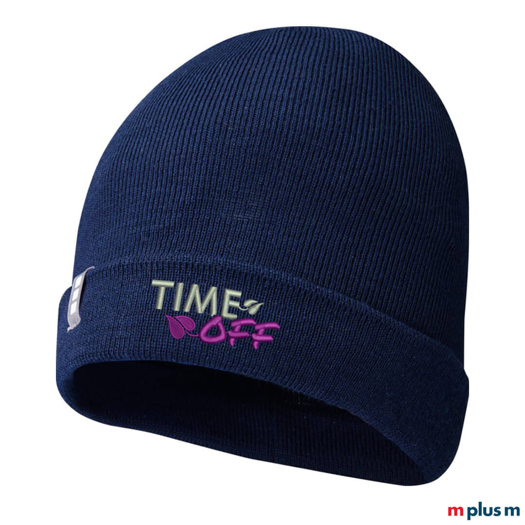 Hale Beanie mit Stick Druck