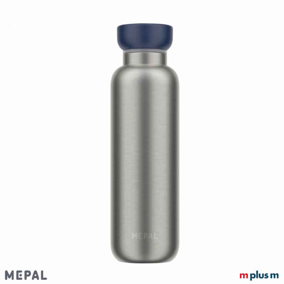 Auslaufsichere Mepal Thermosflasche Ellipse in Blau auch für Sprudelwasser geeignet und kann bedruckt werden