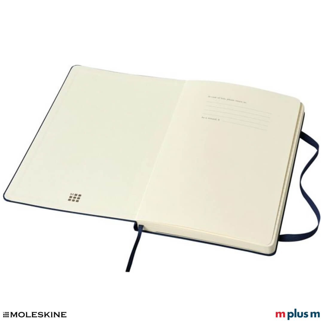Moleskine Notizbuch Classic Harrdcover L aufgeklappt