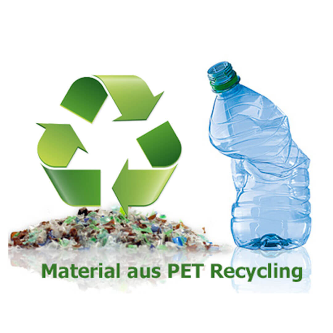 Werbeartikel aus PET Flaschen Recycling
