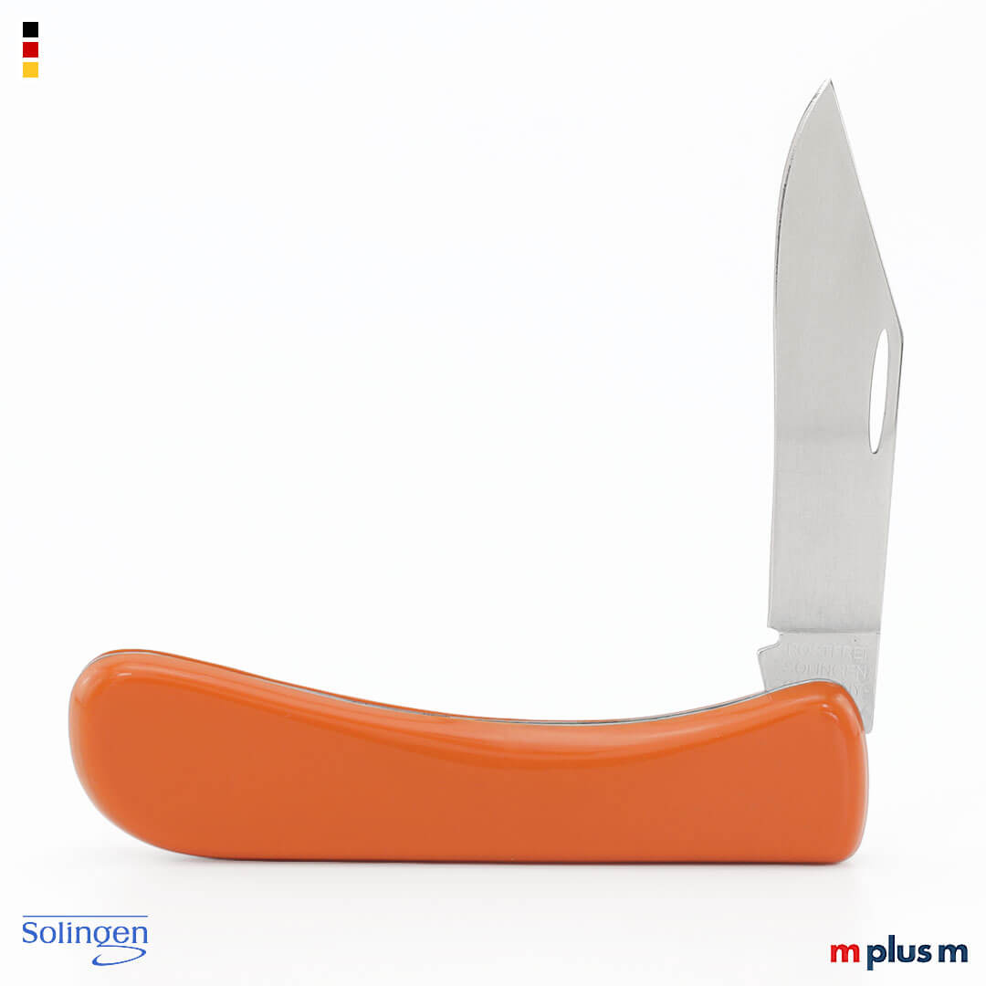 Handwerker Taschenmesser 'Made in Germany' mit Schalen in Orange 