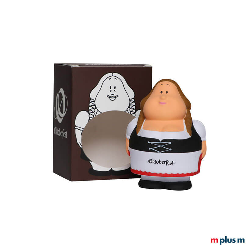 Oktoberfest Berta „Bayerin" Antistress Figur