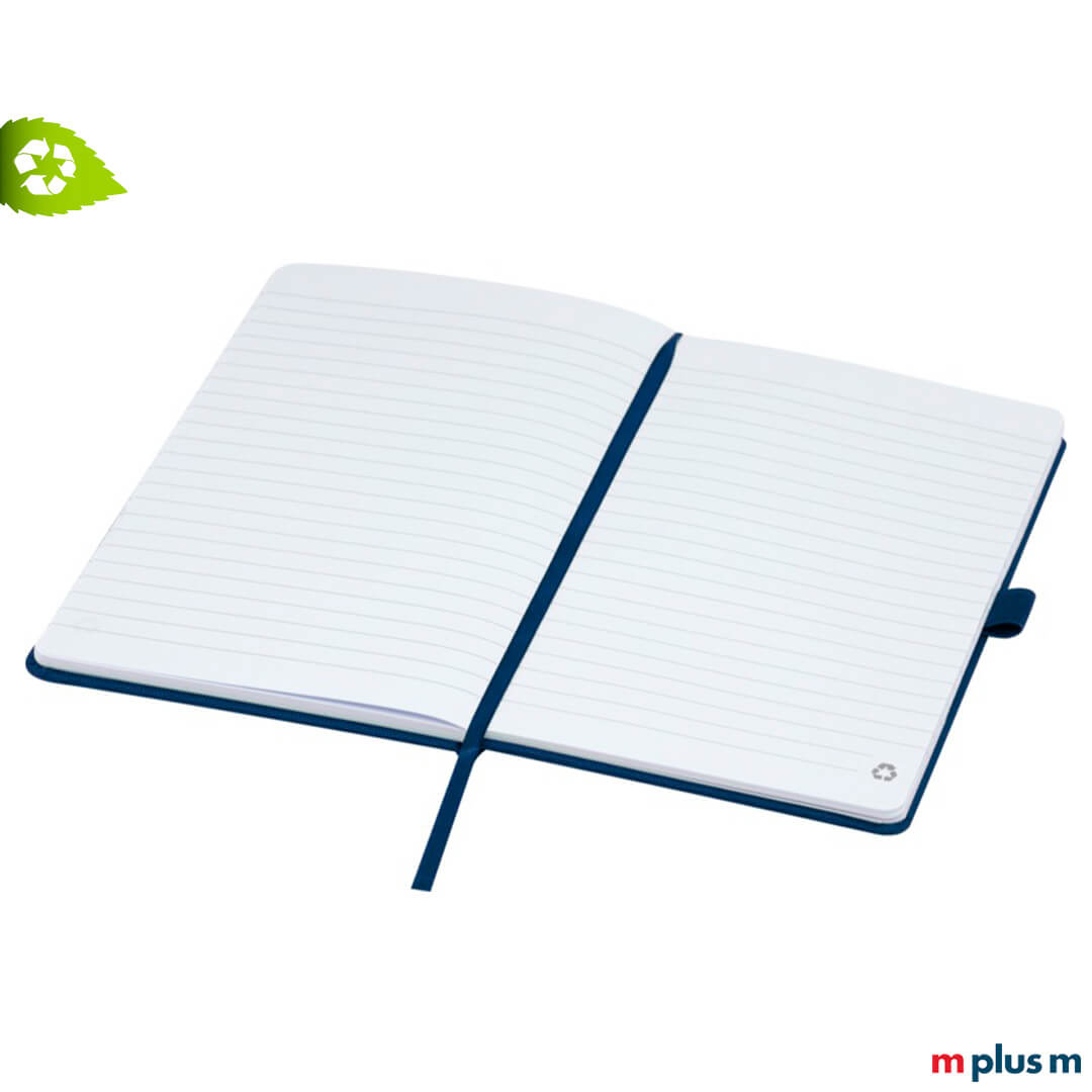 Notizbuch mit Stiftschlaufe, Leseband, recyceltem Papier, 20,4 x 13,8 cm