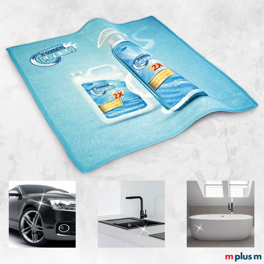 Universales Mikrofasertuch für verschiedene Einsatzzwecke