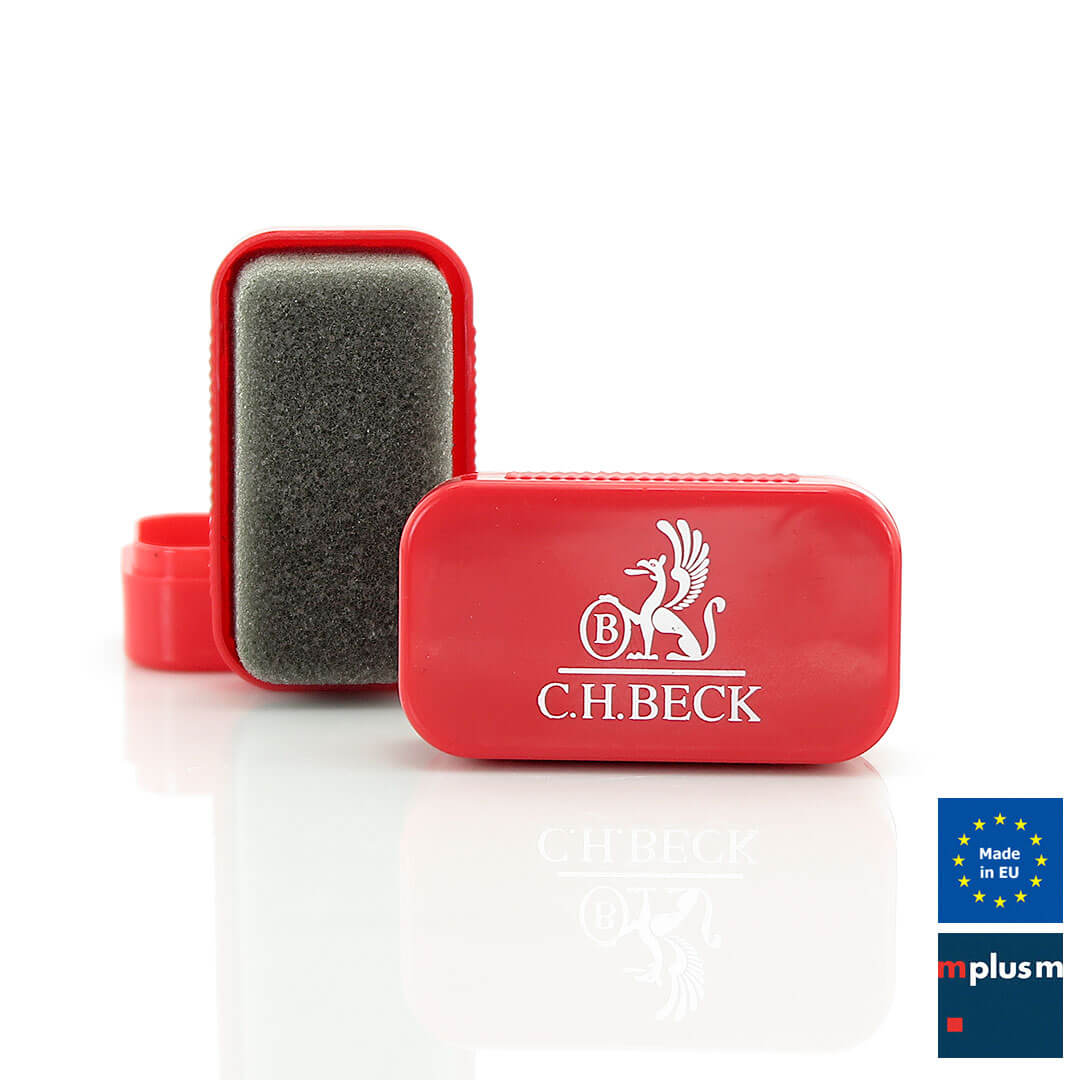Schuhpflege Schwamm mit Logodruck