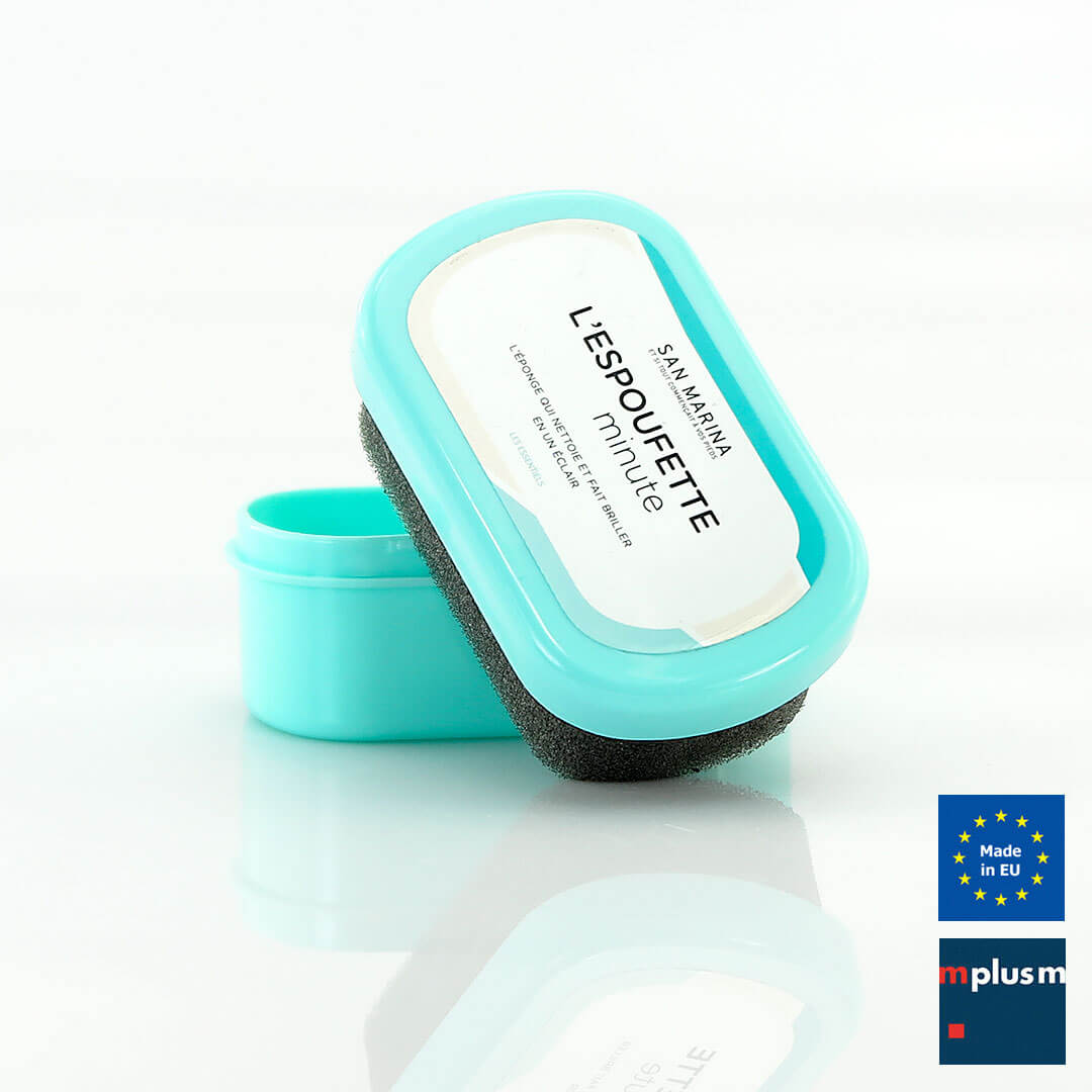 Schuhpflege Schwamm mit Logodruck