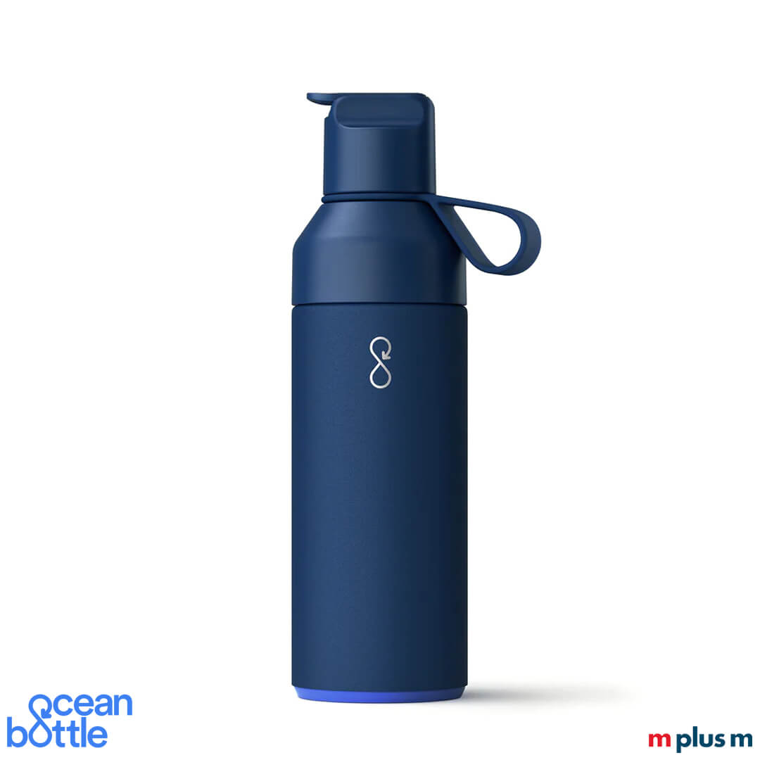 Ocean Bottle in dunkelblau mit Logo-Gravur