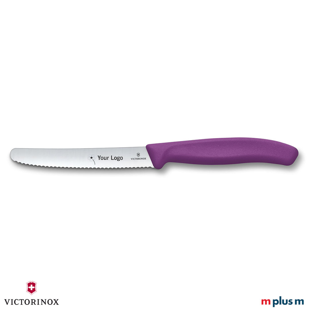 Victorinox Tomatenmesser in Lila als Werbeartikel mit Logo Gravur