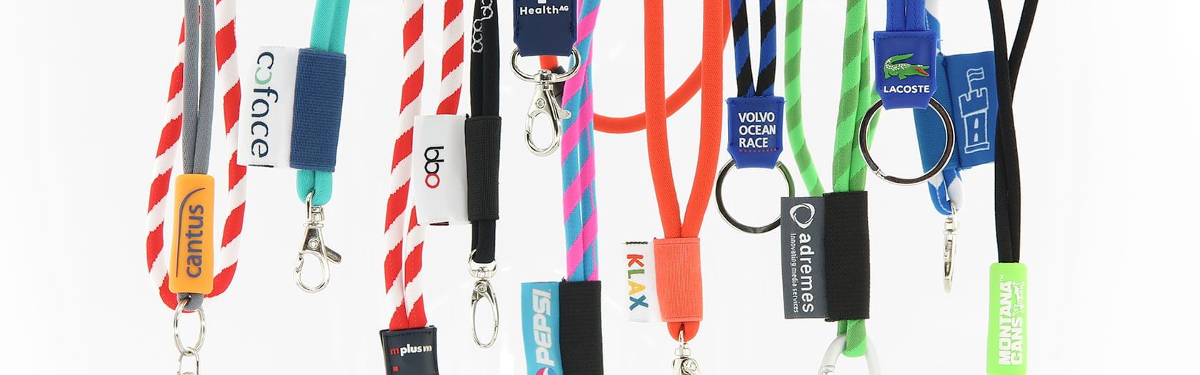Günstiges Kordel Lanyard in Wunschfarbe mit Logo Druck - Banner 