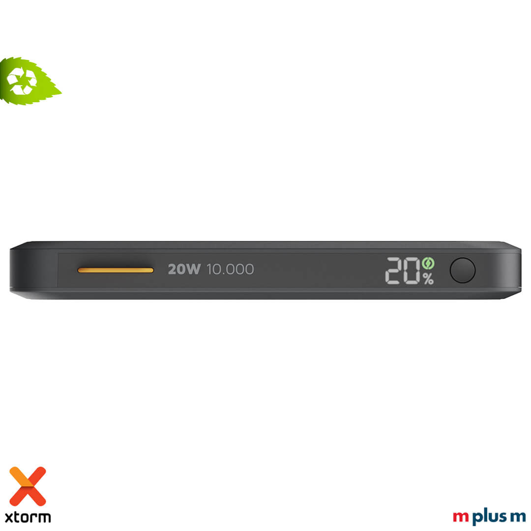 Xtorm FS510 10.000 mAh Powerbank in Schwarz mit 20W Fast Charge USB-C PD, ideal personalisierbar mit Firmenlogo