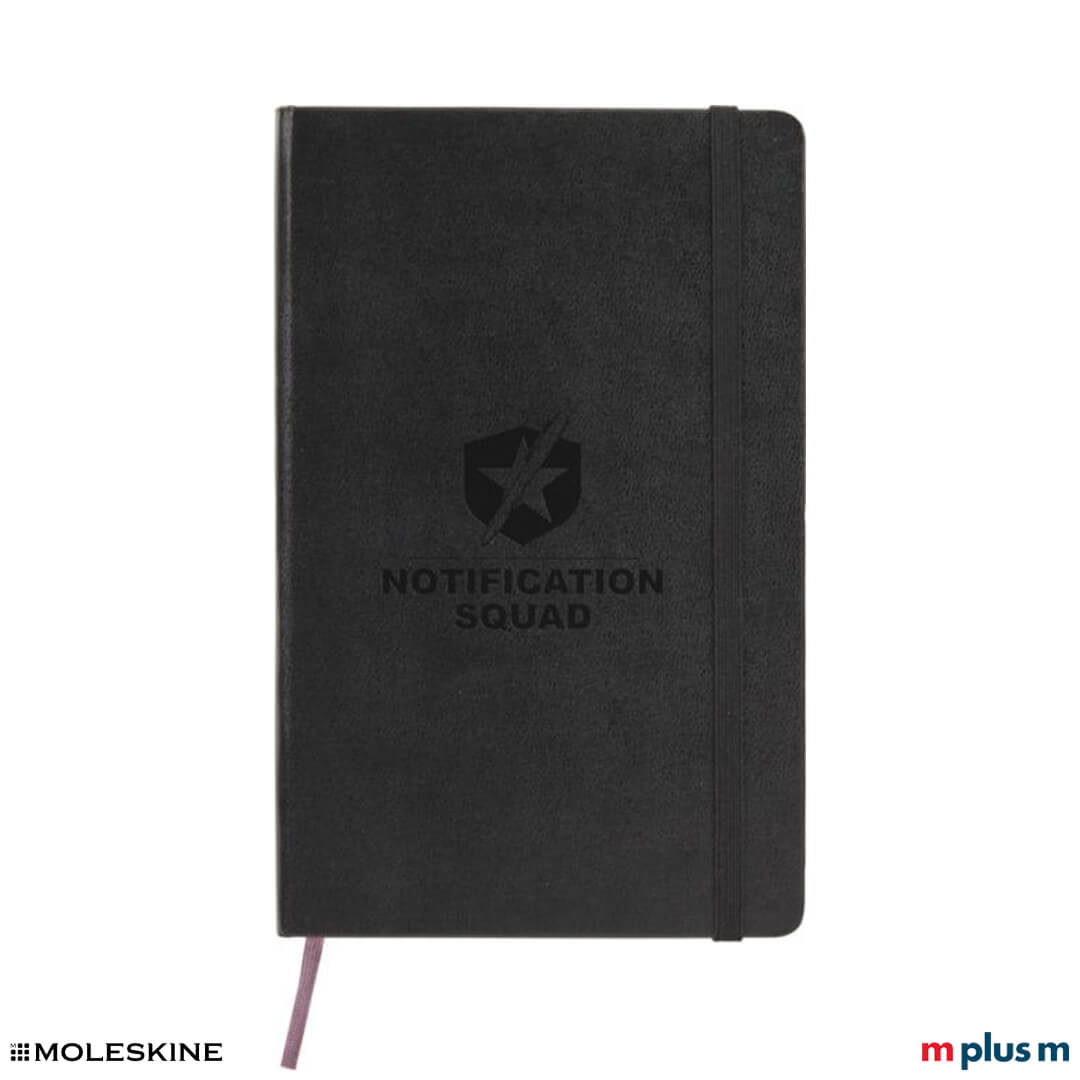 Moleskine Notizbuch Classic Harrdcover L Schwarz mit Beispieldruck