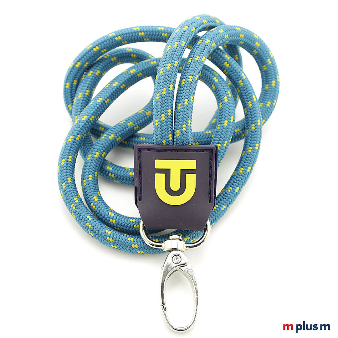Individuelles Kordel Schlüsselband Nautic Rubber als Werbeartikel