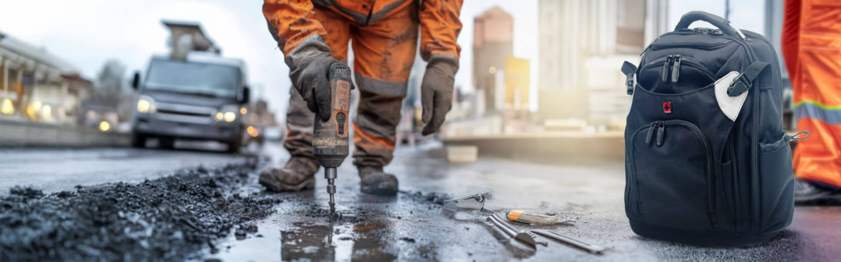 Wenger Tool Backpack Pro Rucksack mit Logo bedrucken - Banner 