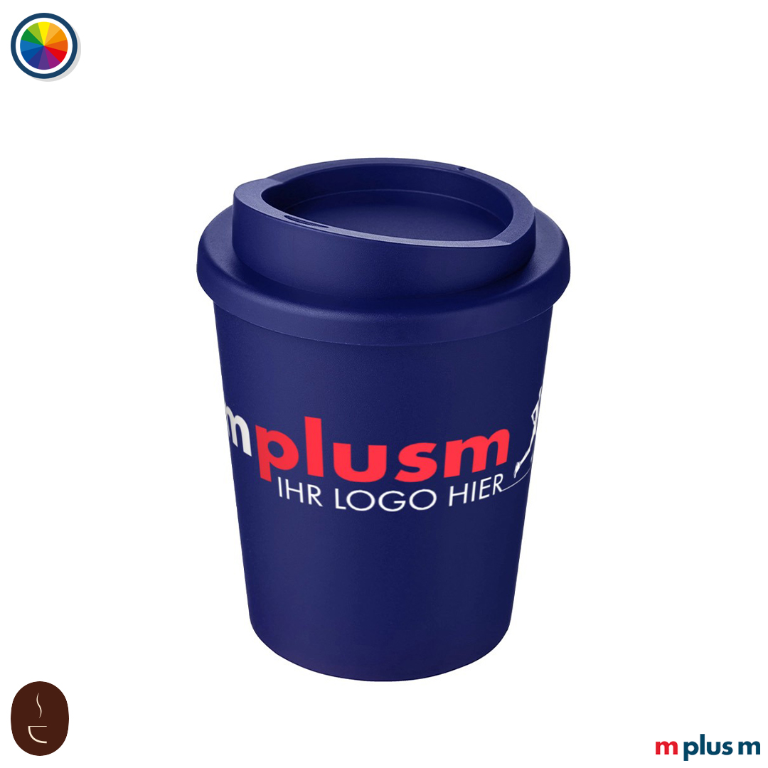 Early Bird Becher dunkelblau aus recycelbarem PP, BPA-frei und stabil, ideal als Werbeartikel mit Logo bedrucken