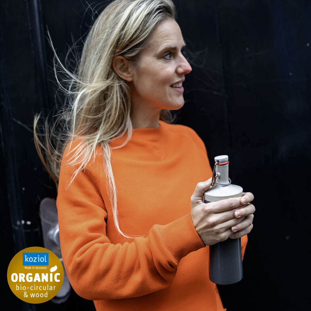 Koziol Plopp Trinkflasche in Grau als Werbeartikel