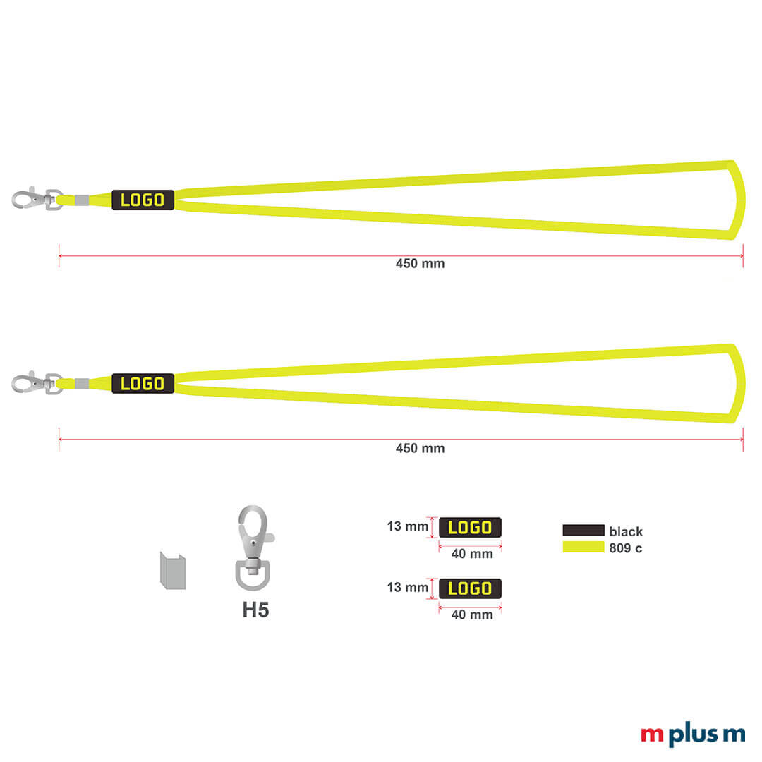 Bullet Kordel Lanyard Druck Info