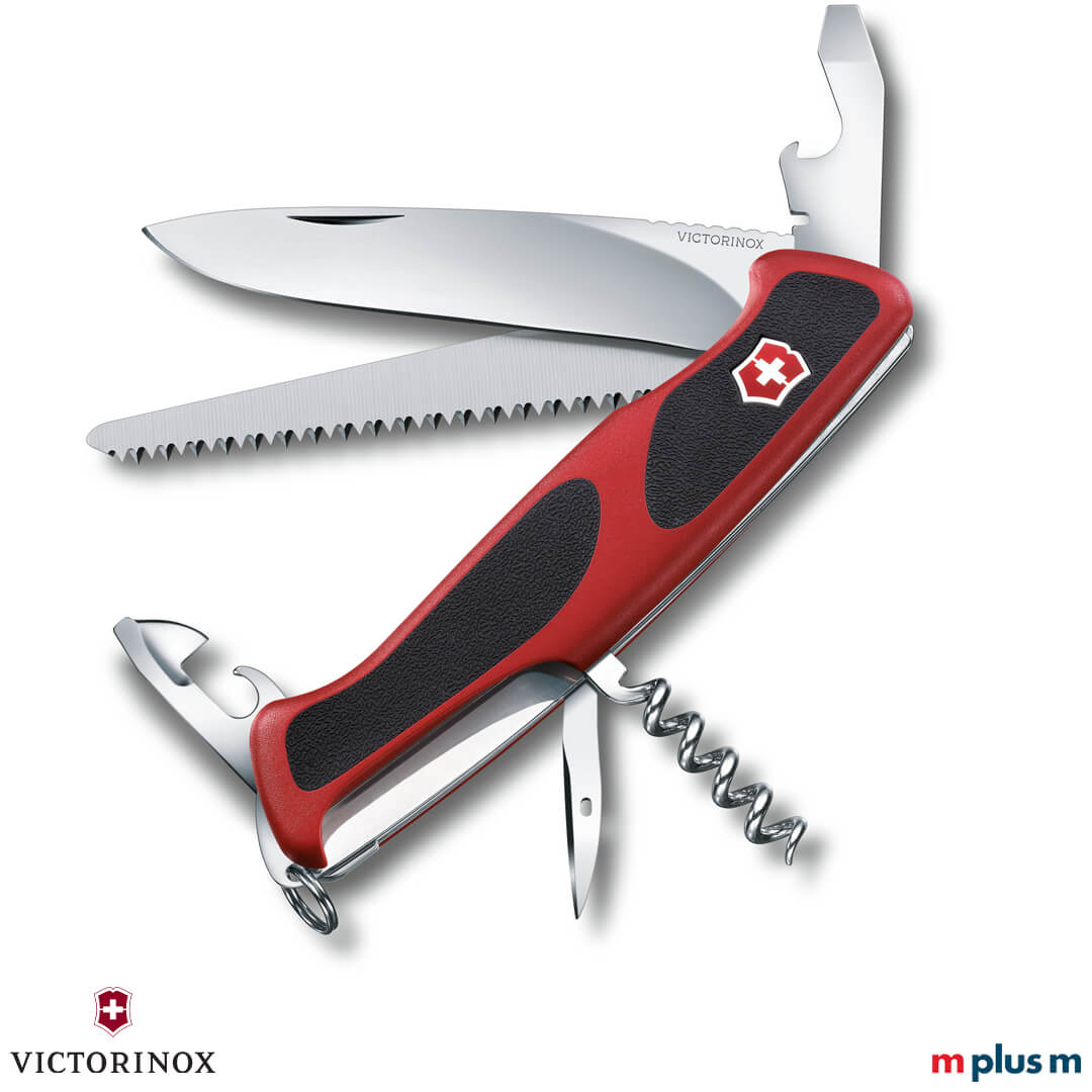 Großes Victorinox Taschenmesser Ranger Grip 55 als Werbegeschenk mit Logo Druck