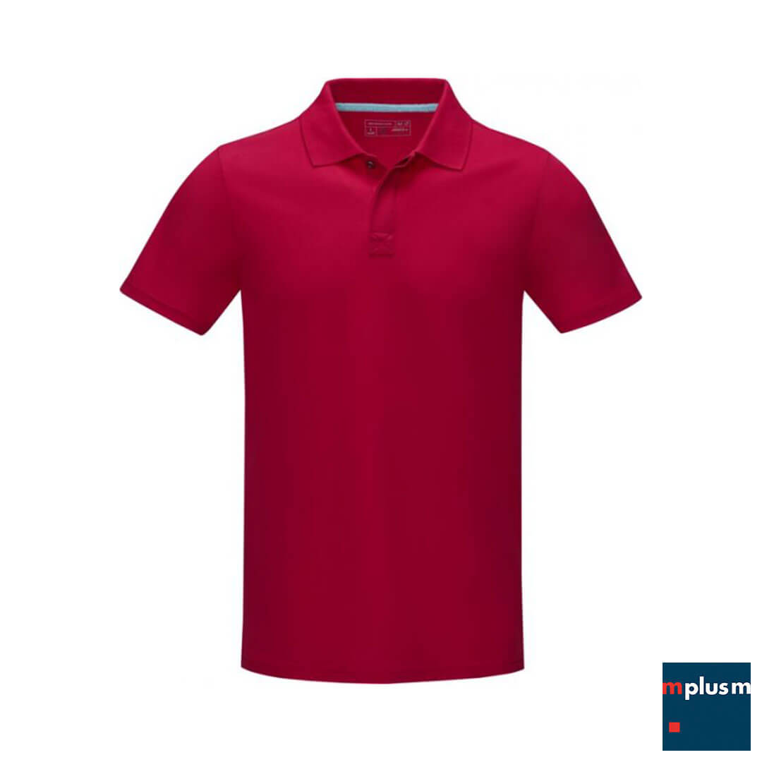 Rotes Poloshirt Herren mit Logo individualisieren