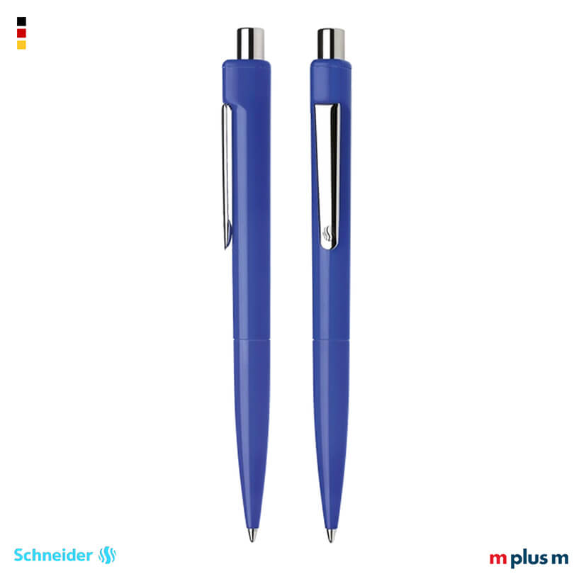 Schneider Kugelschreiber K1 in blau Logo bedrucken