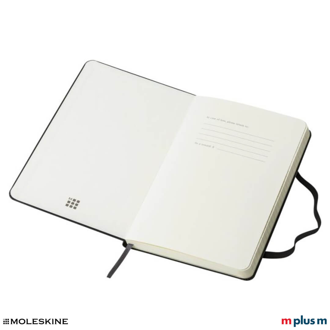 Moleskine Notizbuch Classic Hardcover M aufgeklappt
