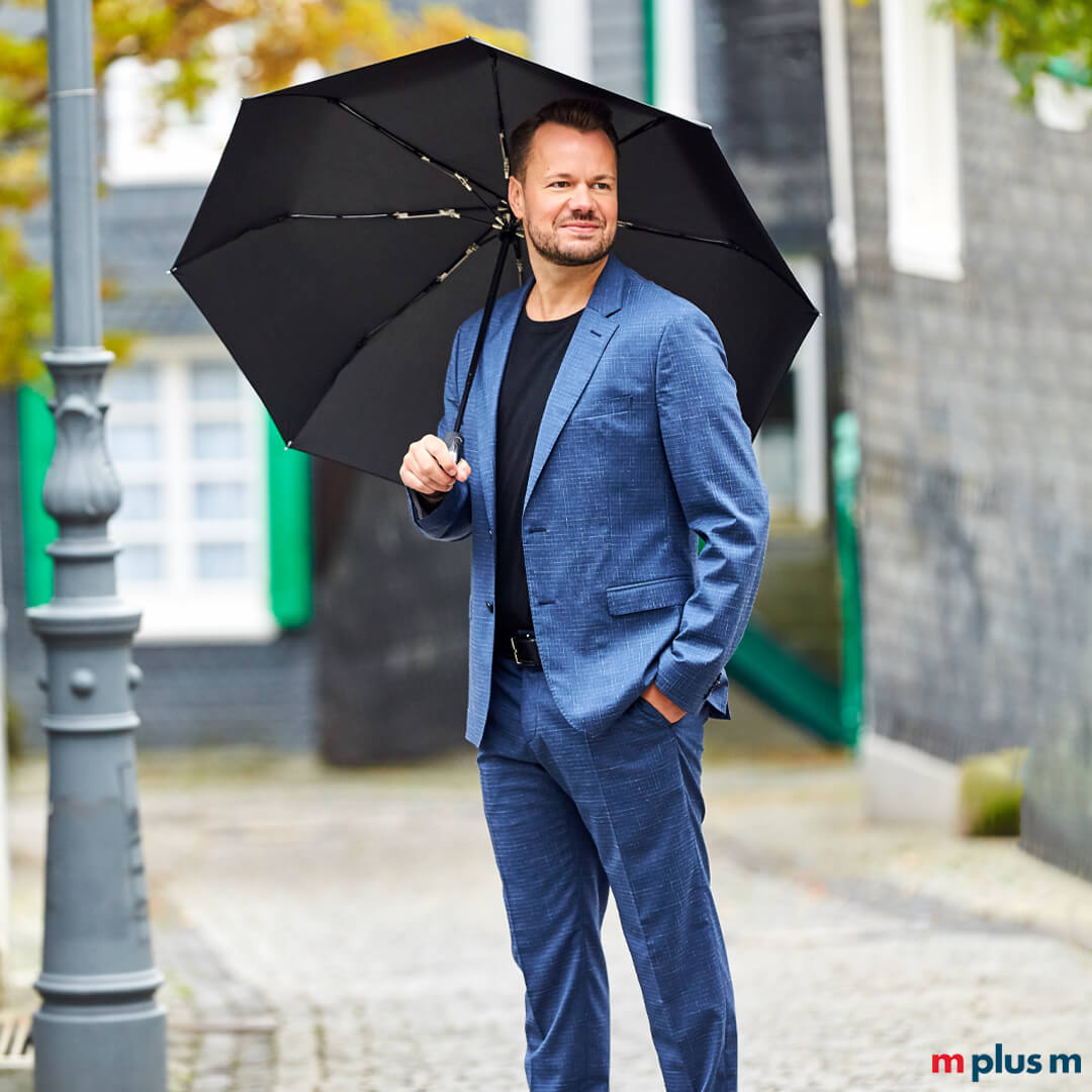 Fare Leon Premium Taschenschirm aus recycling Material