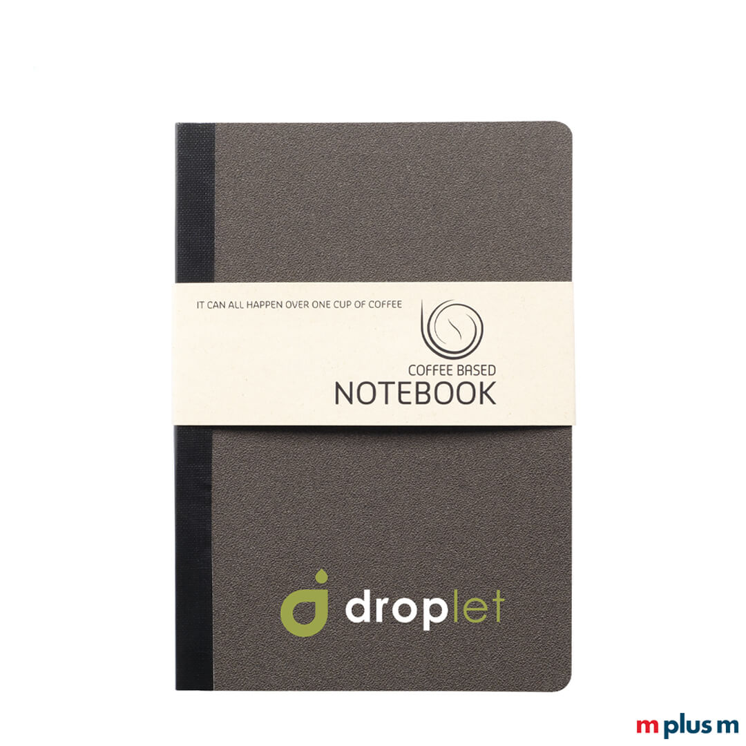 Coffee Notizbuch nachhaltig bedrucken mit Logo als Werbegeschenk