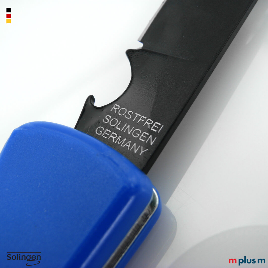 'Made in Germany' Taschenmesser mit pflegeleichter Klinge (Teflonbeschichtung) und Kapselheber