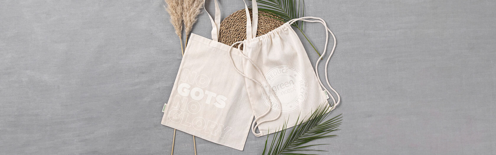 'Perilla' Bio Sportbeutel bedrucken - Banner 