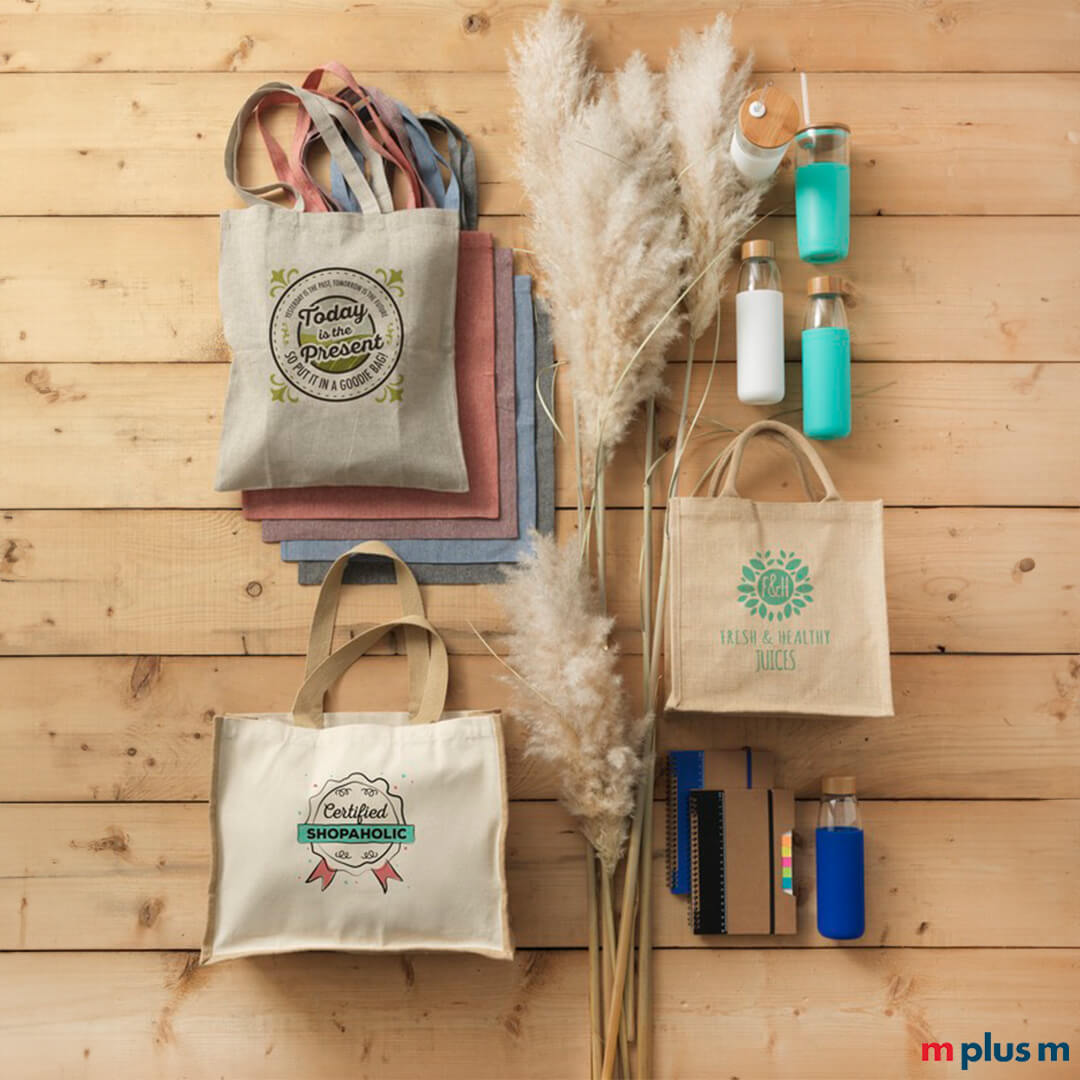 Nachhaltige Jute-Tasche mit Ihrem Logo bedrucken