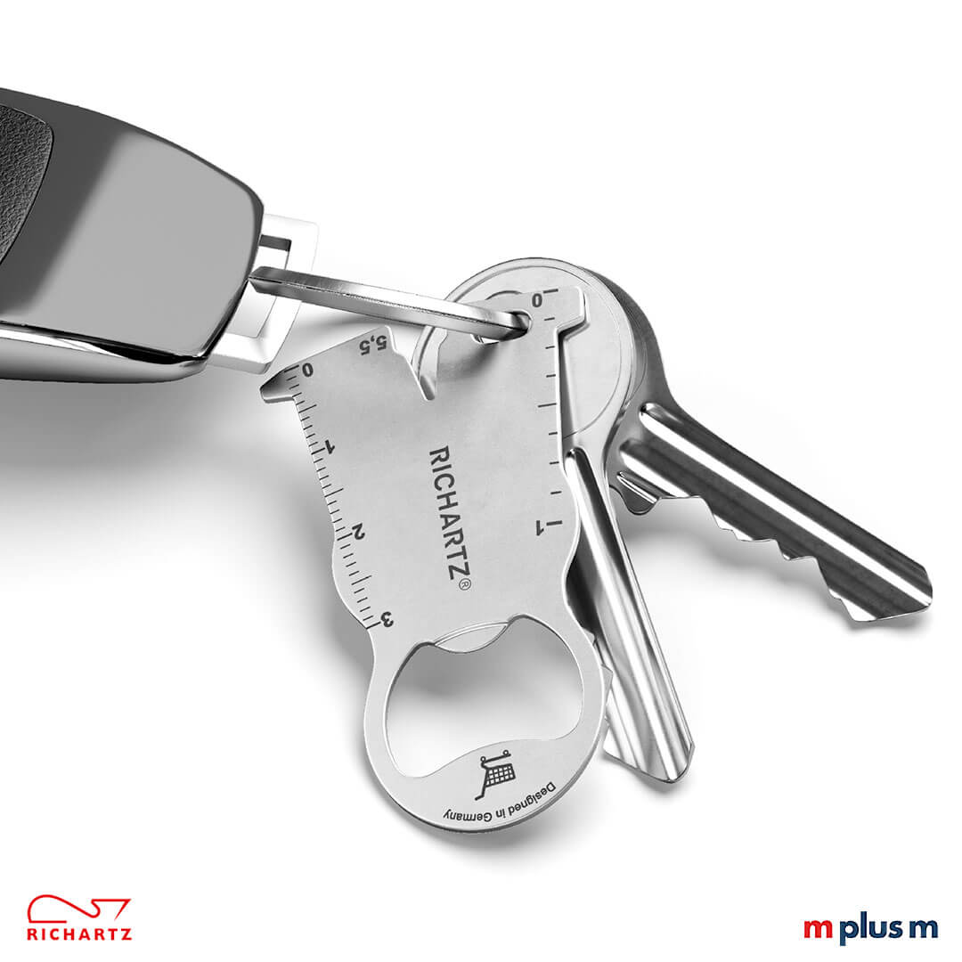 Am Schlüsselbund immer dabei: Einkaufswagenlöser karl als Schlüsselanhänger