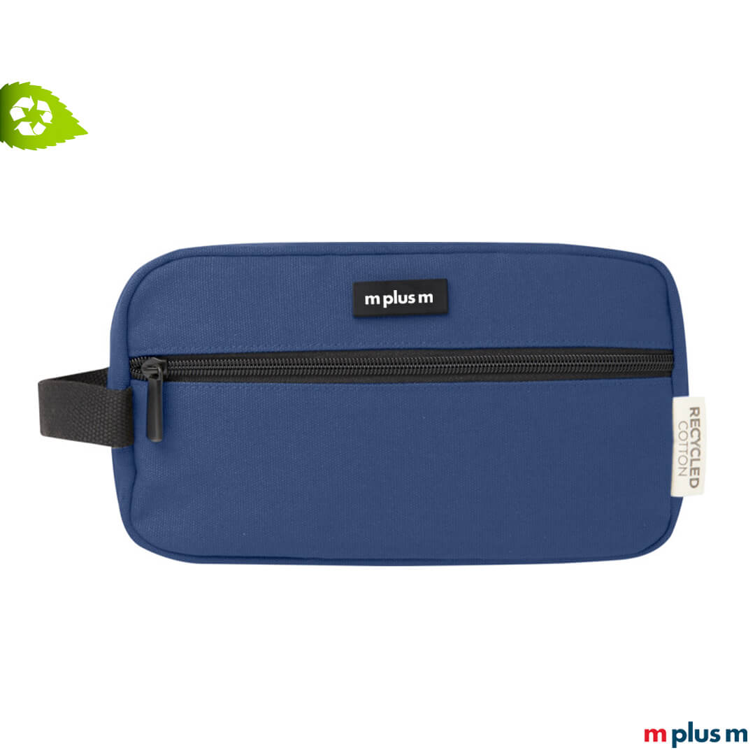 Kulturbeutel aus recycling Material mit Logo bedruckt