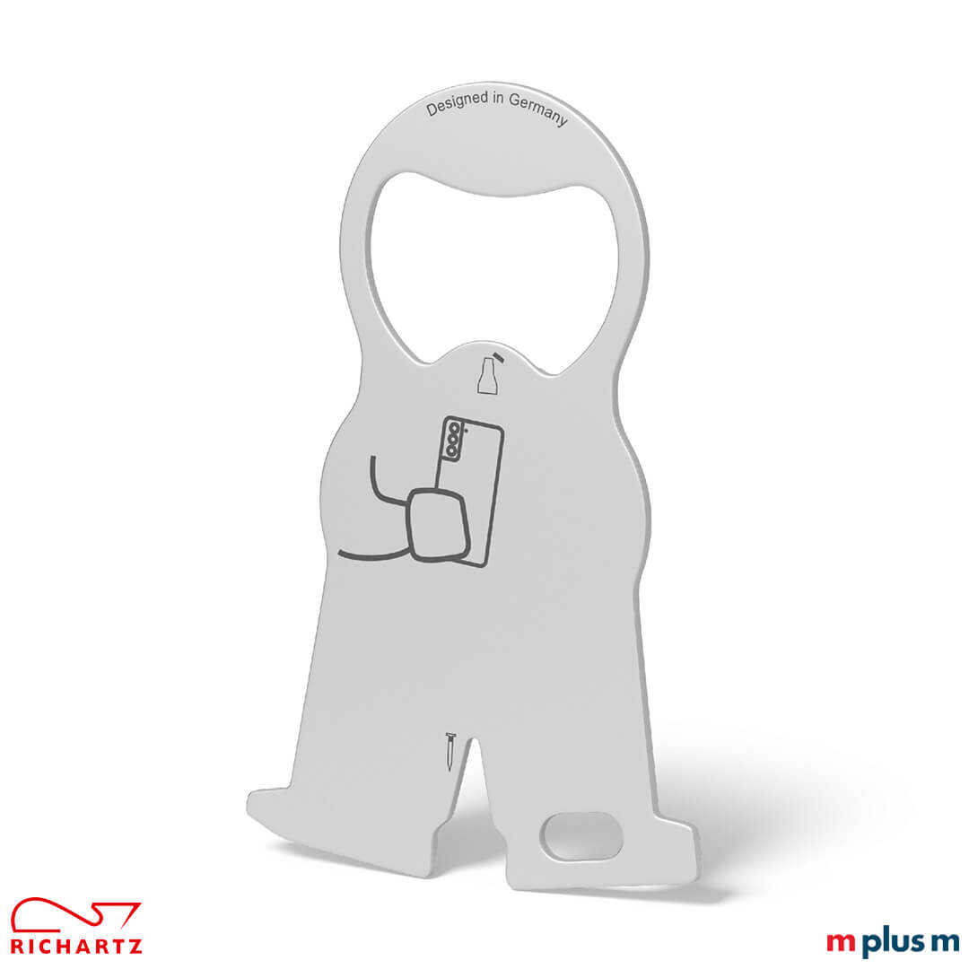 Preiswertes Gadget: Der Einkaufswagenlöser karl mobile aus Edelstahl mit Logo Gravur